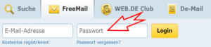 Web.de Freemail Login Passwort